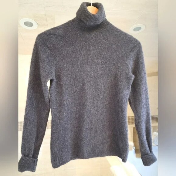True Character Cashmere Turtleneck Sweater in Gray - Picture 2 of 5